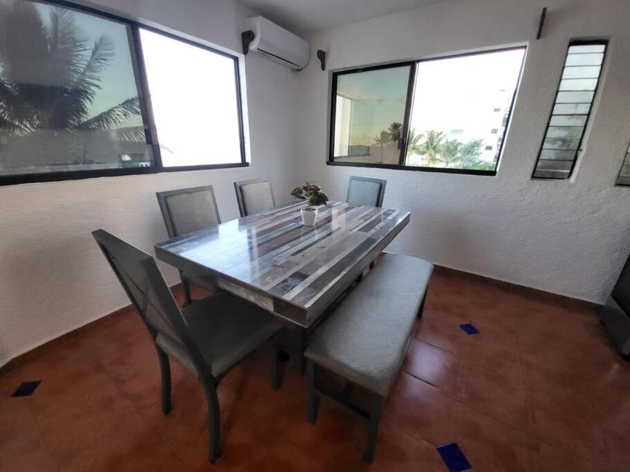 2 Rooms Apartment With Private Beach In Puerto Juarez Cancún Buitenkant foto